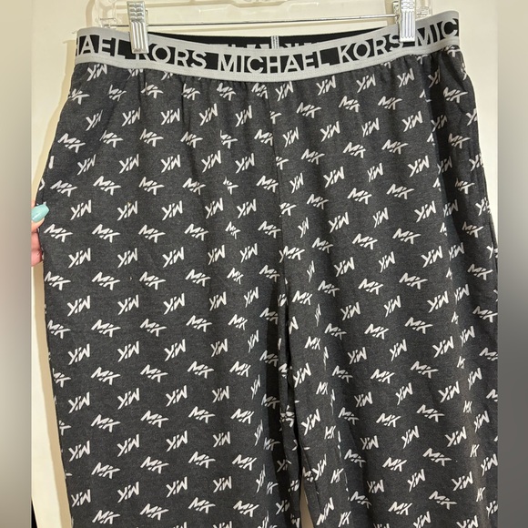 MICHAEL KORS Men's Loungewear Pajama Bottoms In Black - Size Medium - Picture 3 of 5
